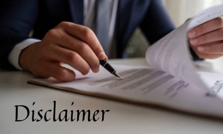 Disclaimer